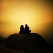 silhouette of couple silhouette of couple