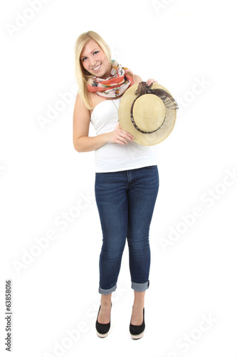Photo: junge glückliche Frau junge glückliche Frau