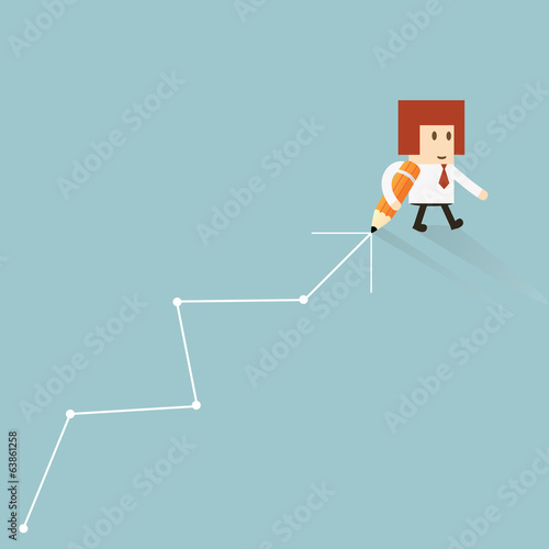Vector: Business pointing Business pointing
