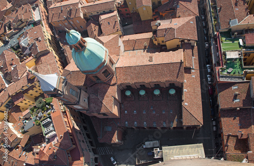 Photo: Bologna - Look from Torre Asinelli to church of st. Bartolomeo Bologna - Look from Torre Asinelli to church of st. Bartolomeo
