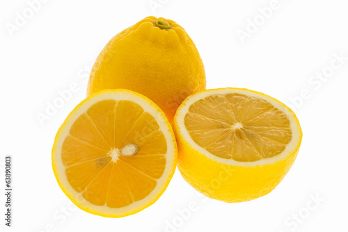 Photo: fresh lemon isolated fresh lemon isolated