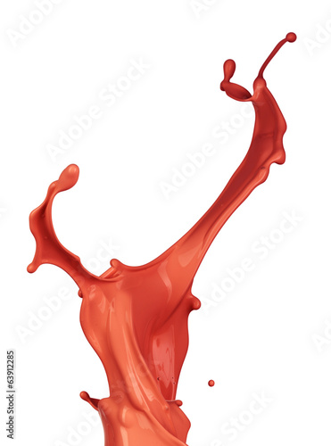 Photo: Isolated shot of paint splashing Isolated shot of paint splashing