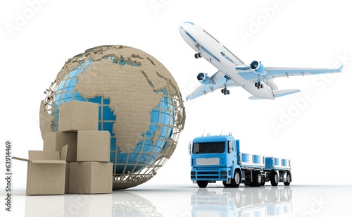 Illustration: Shipping (cargo transportation) Shipping (cargo transportation)