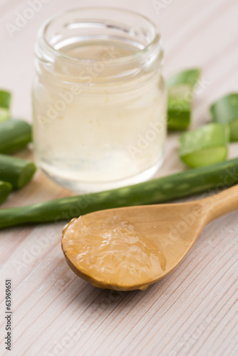 Photo: aloe vera juice with fresh leaves aloe vera juice with fresh leaves