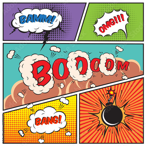 Illustration: Comic speech bubbles Comic speech bubbles