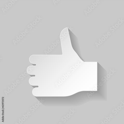 Vector: Thumbs up sign Thumbs up sign