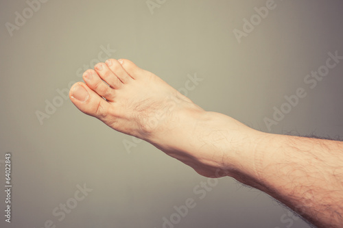 Photo: Young man's foot Young man's foot