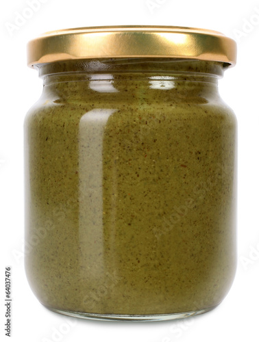 Photo: Organic pumpkin seed butter in glass jar Organic pumpkin seed butter in glass jar