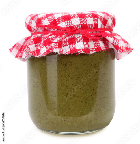 Photo: Organic pumpkin seed butter in glass jar Organic pumpkin seed butter in glass jar