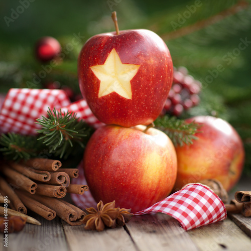 Photo: Weihnachtszeit, Äpfel Weihnachtszeit, Äpfel