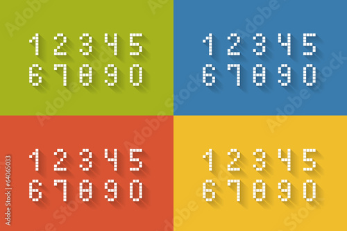 Vector: Set of flat pixel numbers Set of flat pixel numbers
