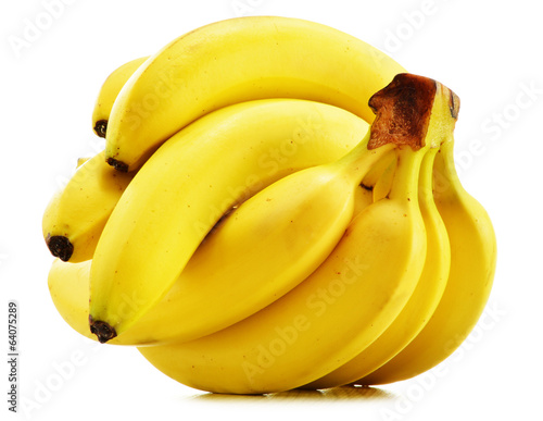 Photo: Bananas isolated on white Bananas isolated on white