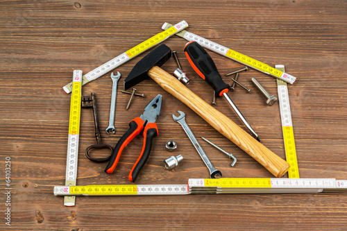 Photo: Werkzeug in der Werkstatt Werkzeug in der Werkstatt