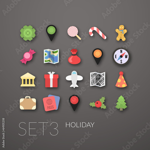 Vector: Flat icons set 3 Flat icons set 3