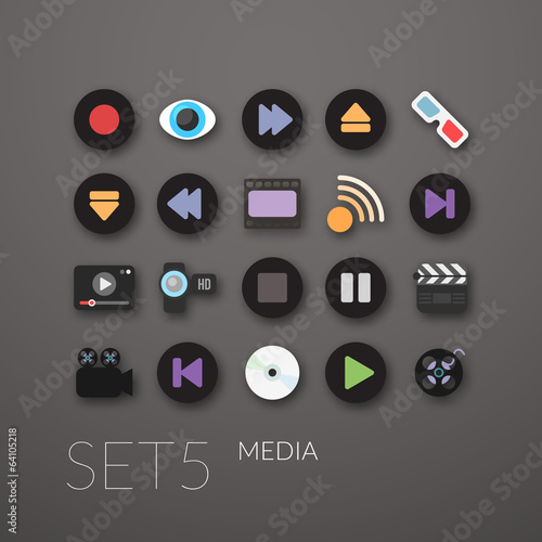 Vector: Flat icons set 5 Flat icons set 5