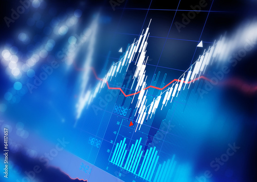 Illustration: Stock Market Graphs Stock Market Graphs