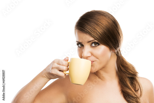 Photo: Woman with coffee Woman with coffee