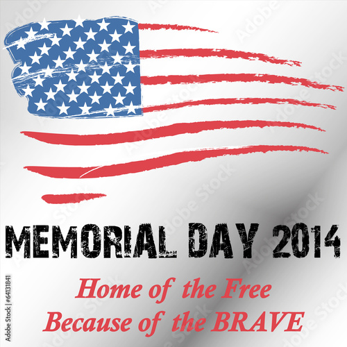 Vector: Memorial Day 2014 Memorial Day 2014