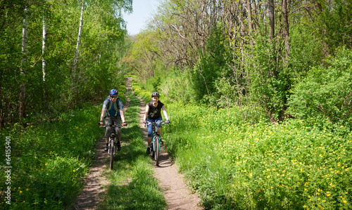 Photo: couple cycling couple cycling