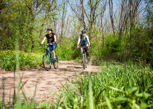 Photo: couple cycling couple cycling