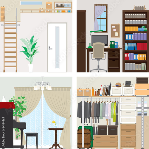 Vector: Illustration of room Illustration of room
