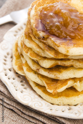 Photo: Pancakes with syrup Pancakes with syrup