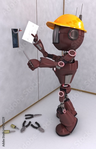 Illustration: Robot Electrician Robot Electrician