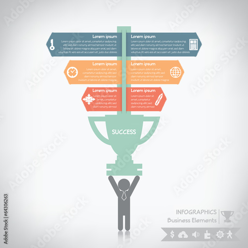 Vector: Business success infographics, vector eps10 Business success infographics, vector eps10