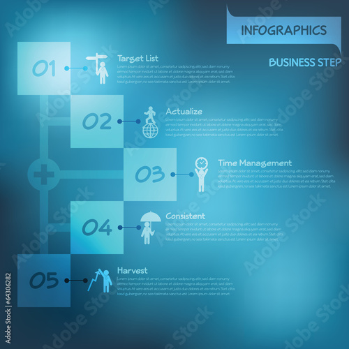 Vector: Step to success infographics, vector eps10 Step to success infographics, vector eps10