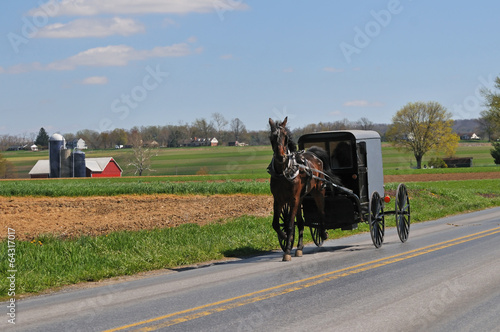 Photo: Amish horse and buggy Amish horse and buggy