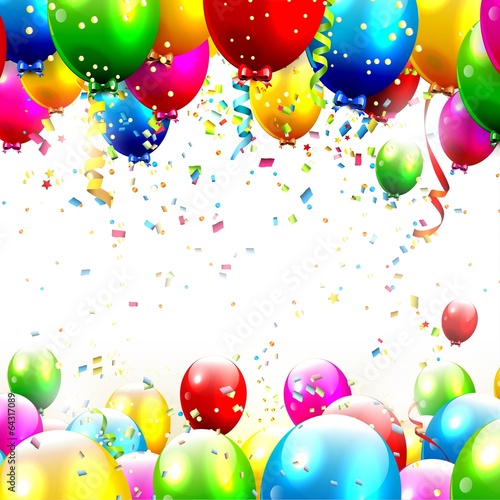 Vector: Colorful birthday background with place for text Colorful birthday background with place for text
