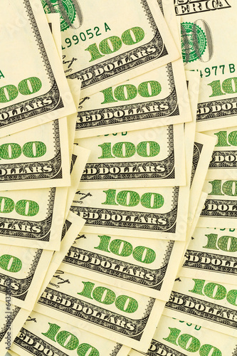 Photo: Viele Dollar Geldscheine Viele Dollar Geldscheine
