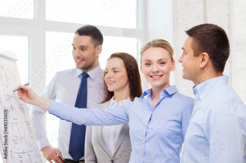 Photo: business team discussing something in office business team discussing something in office