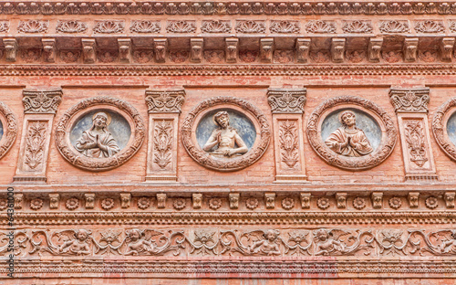 Photo: Bologna - Detail from facade of little renaissance chapel Bologna - Detail from facade of little renaissance chapel