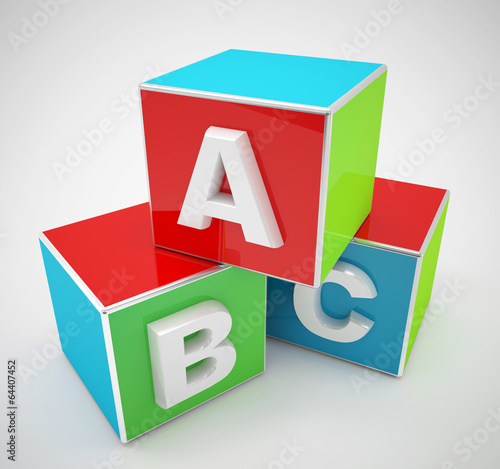  colorful abc blocks