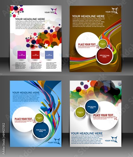 Vector: Business Flyer Magazine Cover & Poster Template. Business Flyer Magazine Cover & Poster Template.