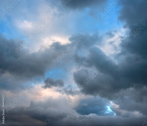 Photo: Rainy clouds on summer evening Rainy clouds on summer evening