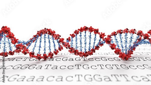 Illustration: DNA background DNA background