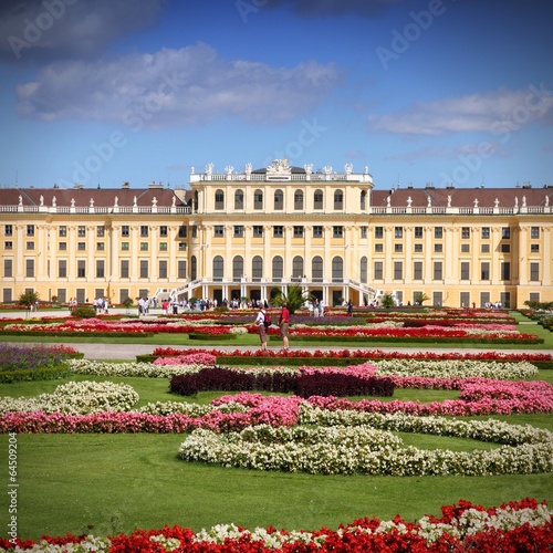 Photo: Vienna - Schoenbrunn. Cross processing color tone. Vienna - Schoenbrunn. Cross processing color tone.