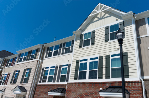 Photo: Row of town homes Row of town homes