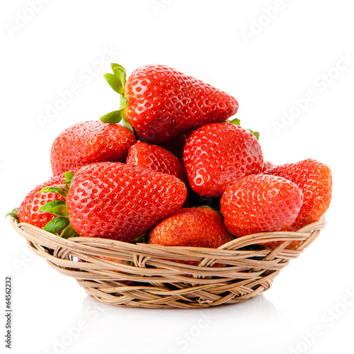 Photo: Strawberry isolated on white background Strawberry isolated on white background