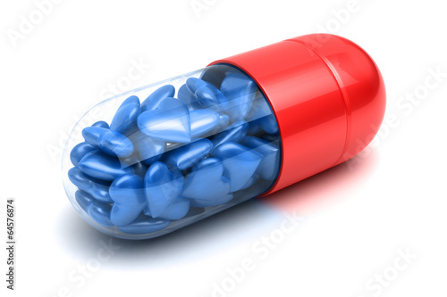 Illustration: Blue love pills Blue love pills
