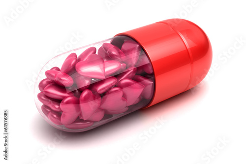 Illustration: Pink love pills Pink love pills