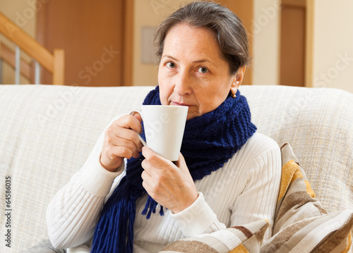 Photo: Mature illness woman Mature illness woman