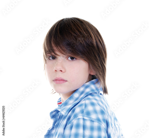 Photo: Junge mit ernstem Blick Junge mit ernstem Blick