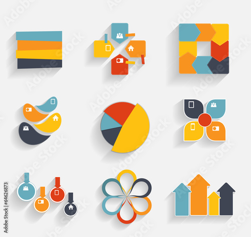 Vector: Collection of Infographic Templates for Business Vector Illustra Collection of Infographic Templates for Business Vector Illustra