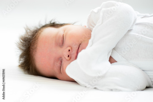 Photo: sleeping newborn baby girl sleeping newborn baby girl