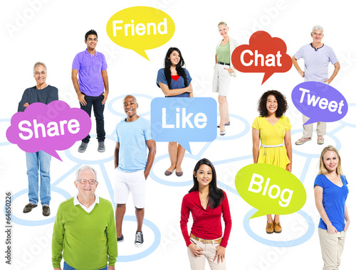 Photo: Group of People in a Connection Themed Picture Group of People in a Connection Themed Picture