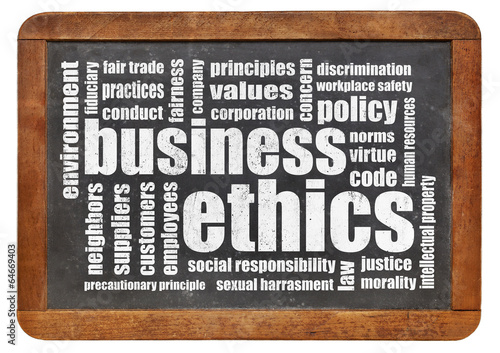 Photo: business ethics word cloud business ethics word cloud