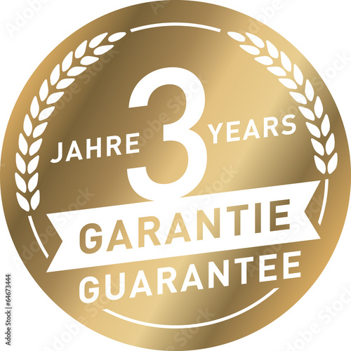 Vector: Siegel Gold 3 Jahre Garantie Siegel Gold 3 Jahre Garantie